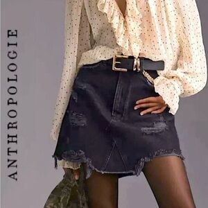 Pilcro Black Denim Skirt